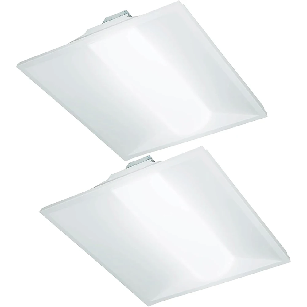 2x2ft LED Panel Light with Dimming Feature DLC Certified for School & Office Use Frosted Flat Troffer Panel USA Market