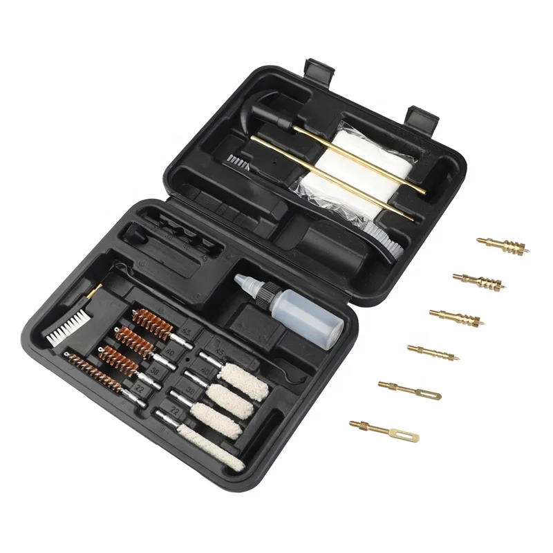 Gun Cleaning Kits For 21 In 1 For .22 .357/.38/9mm .40 .45 Caliber
