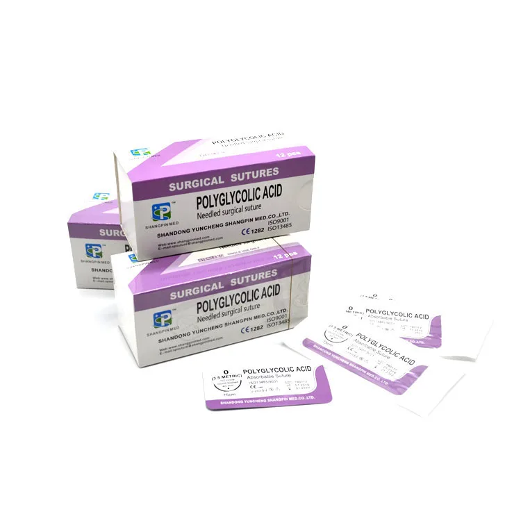 Surgical dental suture materials PGA polyglactin 910 types of surgical sutures manufacturer