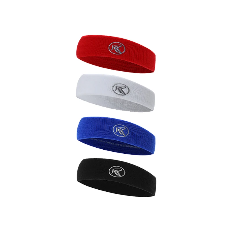 Custom sweatbands With Logo Fitness Men Women Basketball Polyester Workout Sports Sweatband Headband Hair Band Sport