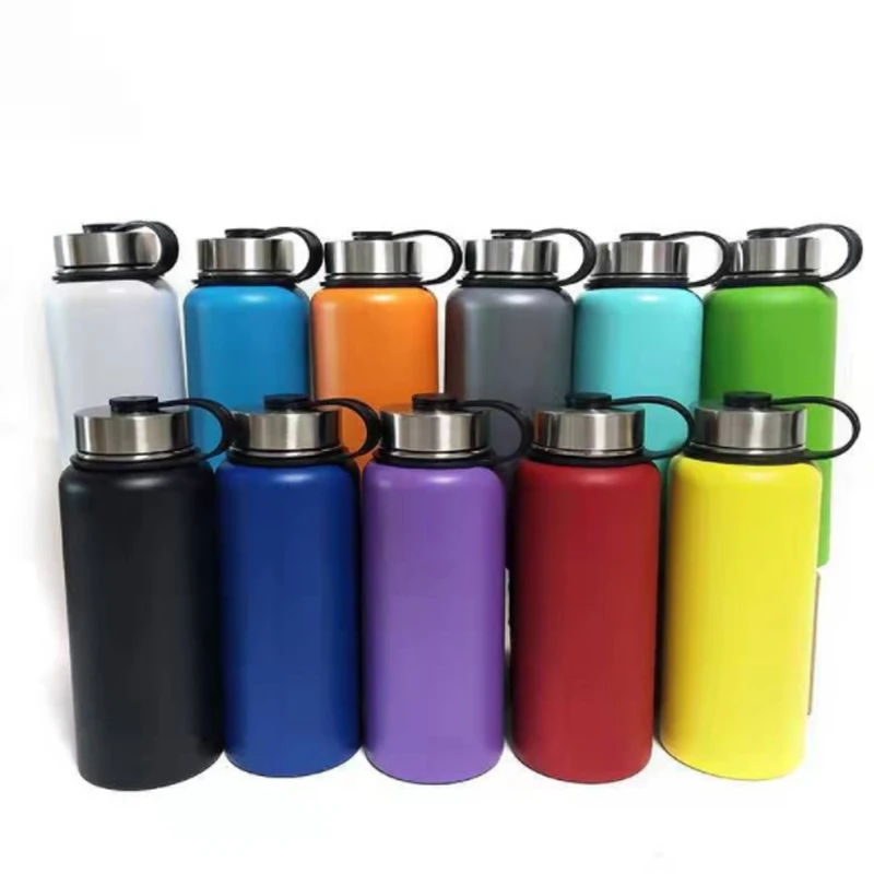 18oz 32 унций 40oz 18/8 из нержавеющей стали вакуумный термос бутылка с носиком и соломинкой Для крышки flexcap пользовательские логотипом нанесенным помощью лазера