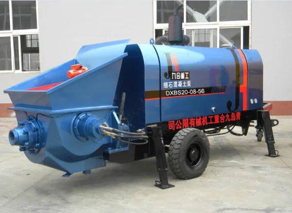 Model XBS20-08-33 Electric Engine Small Concrete Pump Electric Trailer Concrete Fine stone Pump  advantage price for sale