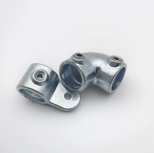 Hot Dipped Galvanized Key Clamp Pipe Clamp 90 Degree Elbow clamp by Screw fixed for Large Diameter Pipes
