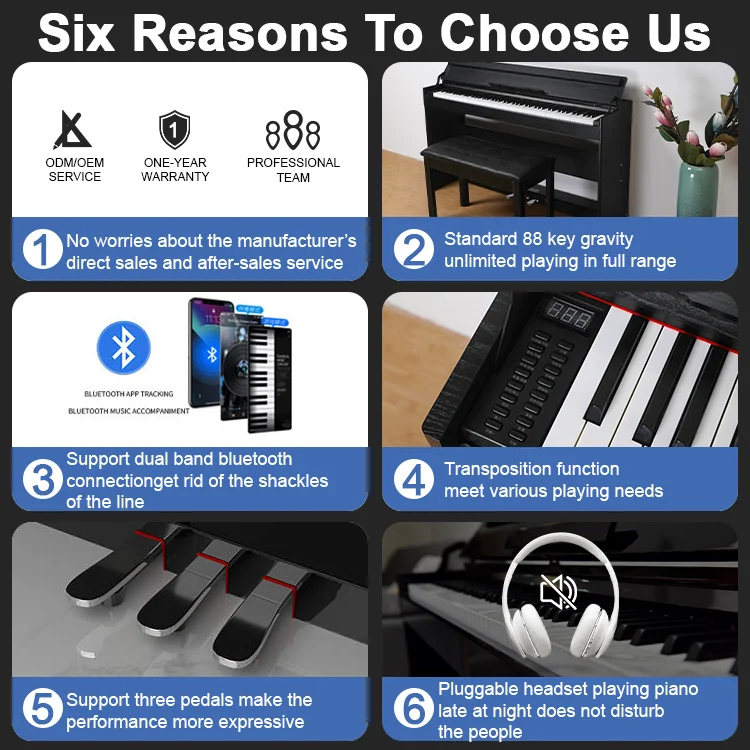 Factory Direct Wholesale studio keyboard digital worlde digital pianos digital piano china piano