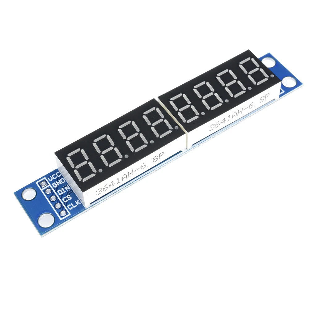 MAX7219 LED Dot Matrix 8 Digit Digital Tube Display Control Module For Ard uino 3.3V 5V Microcontroller Serial Driver 7-segment