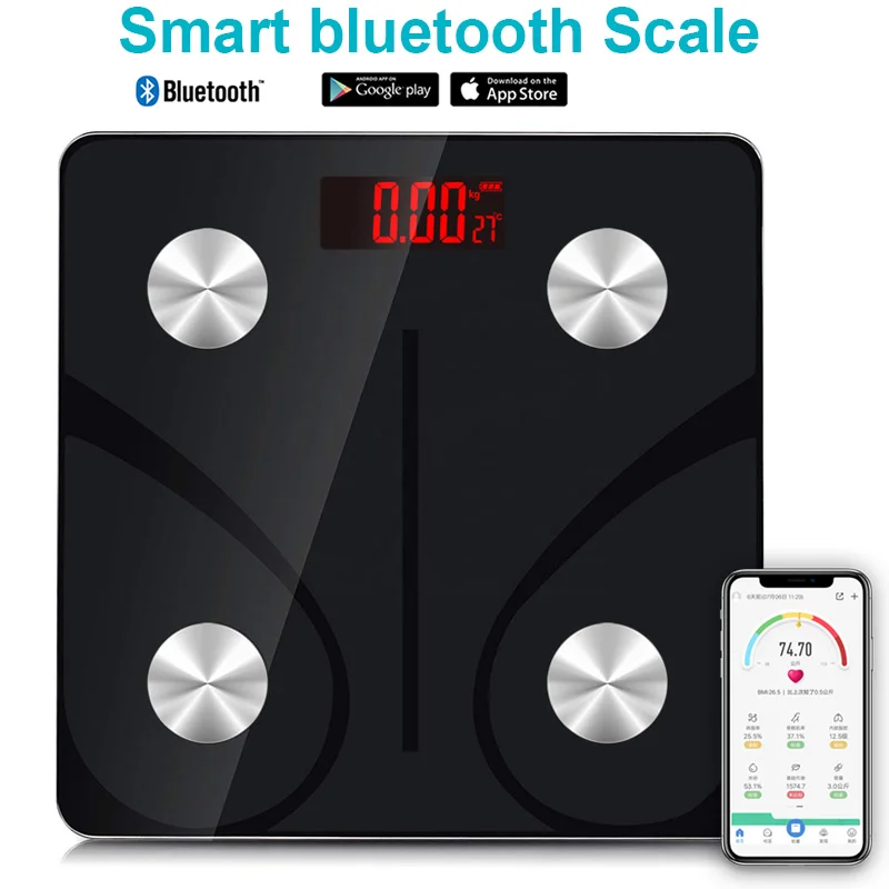 Weighing BMI Smart Scale Digital Wireless Small Electronic Weight Body Fat Scale Bathroom Digital Scale