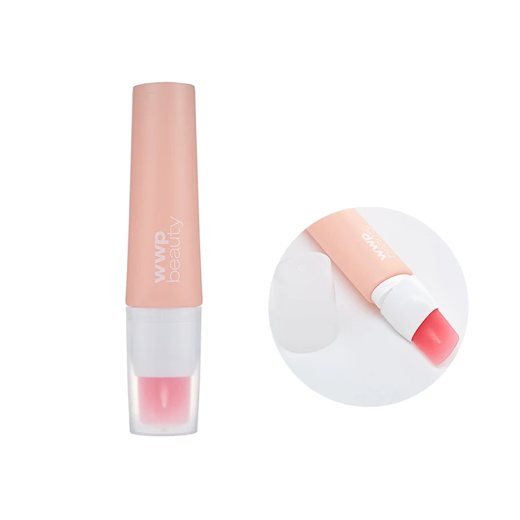 Empty Silica Gel Applicator Brush Cosmetic Plastic Tube Soft Silica Gel Massage Appilicator PE Tube