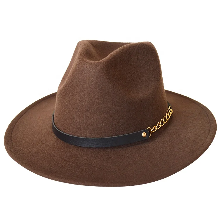 Fashion High Quality Outdoor Wool Jazz Hat Unisex Autumn Winter Retro Ribbons Fedora Panama Hats