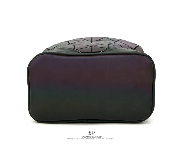 
Hotsale Women Geometric Luminous Backpacks High Quality Girls Travel Shoulder Bags School Back Pack 