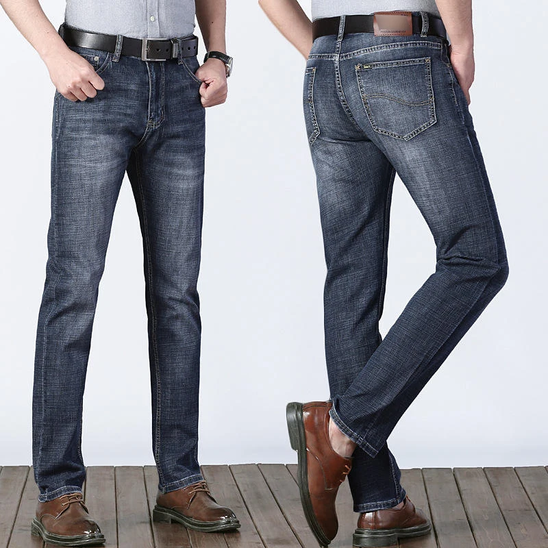 2023 spring and summer wholesale fashion blue trousers stylish baggy boyfriend denim men jeans pant