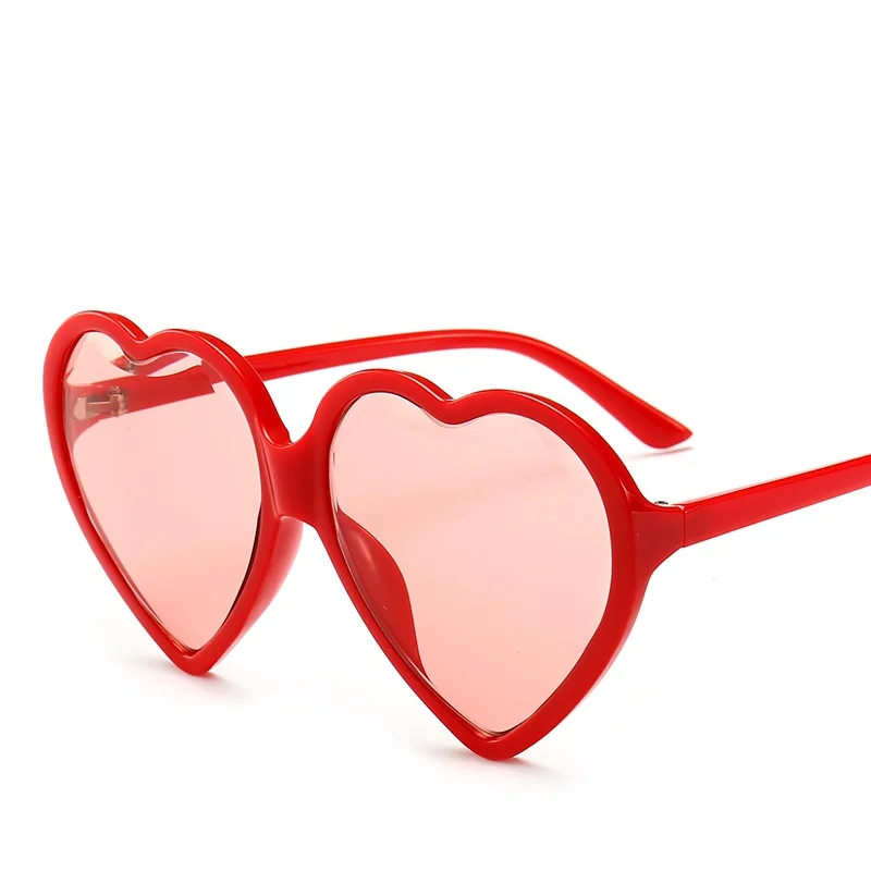 
2018 heart shaped sunglasses diamond trimming italy brand design lovely sun glasses women custom 