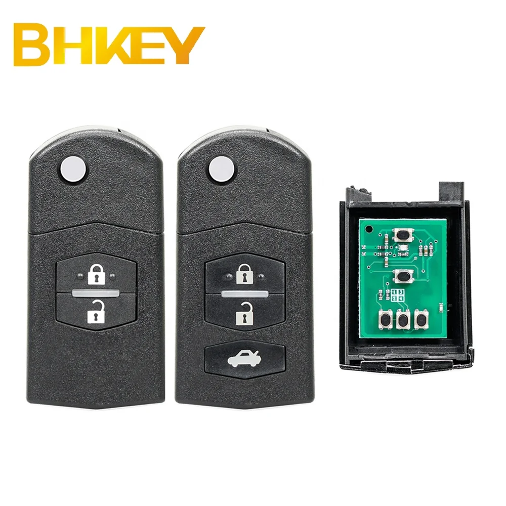 For Mazda 2 3 6 CX 2BTN 3BTN Remote Car Key Fob 433Mhz 4d63 80bit Chip SKE126-01