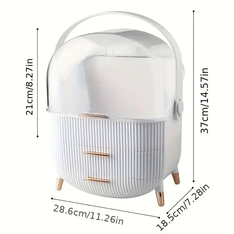 Large Volume Perfume Makeup Display Storage Boxes Bins Makeup Desktop Organizer with Drawers