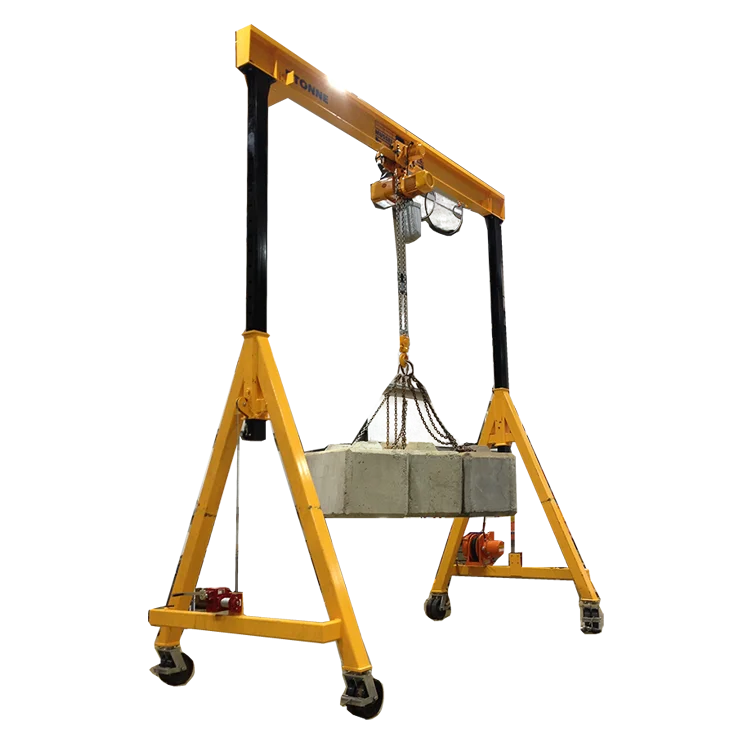 Регулируемый по высоте 4-колесный козловой кран небольшой мини 2ton 3ton 5ton 10ton портативный мобильный цена