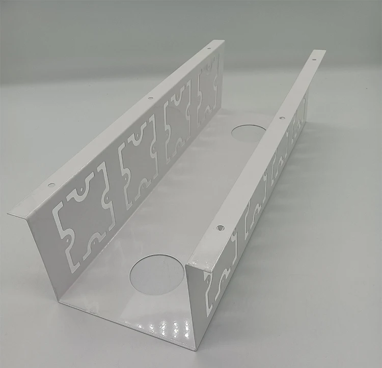 Hot sale 40/60/80/100cm Height adjustable office Under Desk Cable Management Tray Wire Management cable basket for office