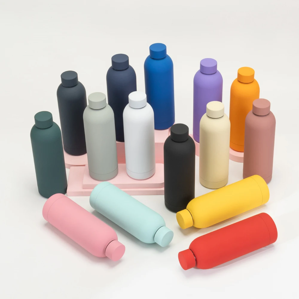 Manufacturer Suppliers Reusable Small Mouth 500 ml  Drink Insulated Double Wall Stainless Steel Sport Water Bottle