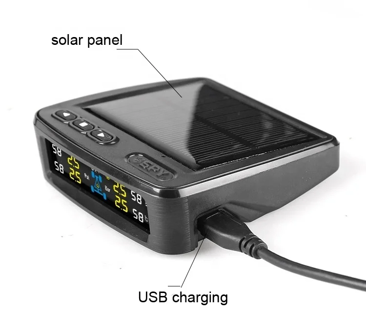 Система контроля давления в шинах Toptree, универсальная беспроводная система контроля давления в шинах с 4 и 6 внутренними датчиками для тяжелых грузовиков