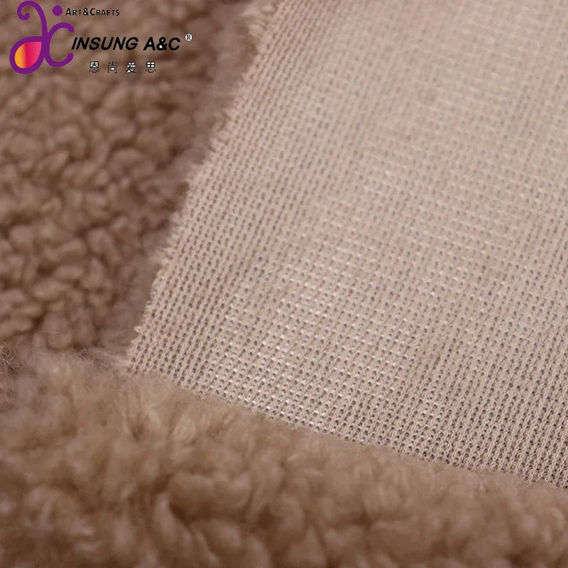 Chinese Factory Directly Customization  Wheat Velvet Plush Fabric For Christmas Garment