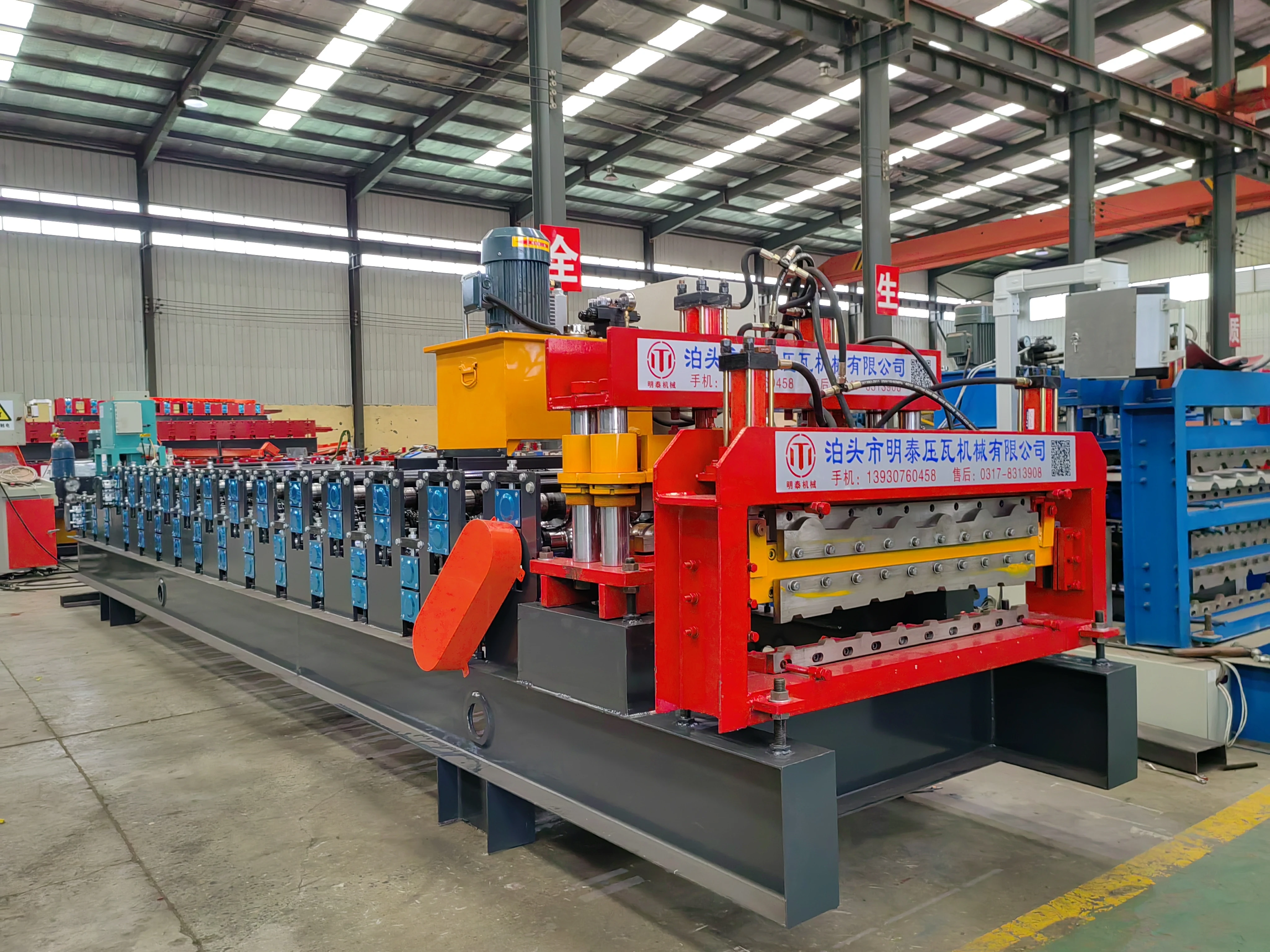 Double Layer Zinc Roof Sheet Machine Glazed Tile Roofing Sheets Roll Forming Machine