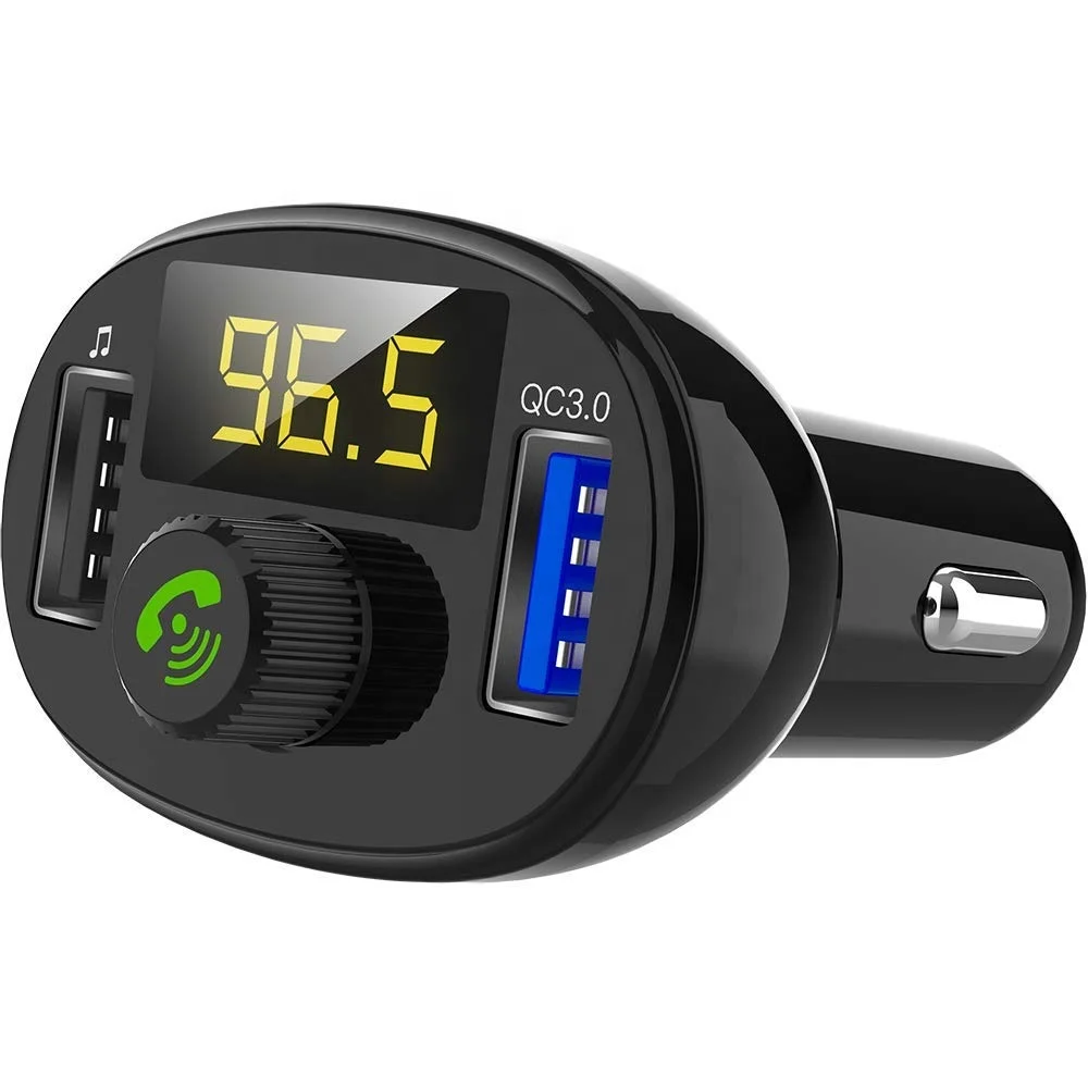  Высококачественный Автомобильный MP3-плеер SINRI QC3.0 автомобильный комплект громкой связи радио беспроводной FM-передатчик автомобильное зарядное устройство с двумя