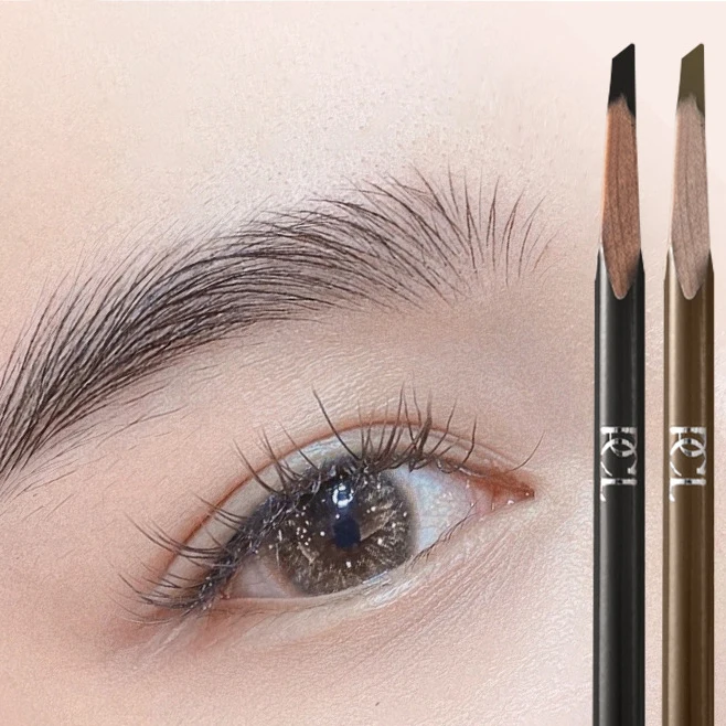 Private Label Eyebrow Pencils Own Brand Makeup Thin Eye Brow Pencils Custom Logo Slim Eyebrow Pencil