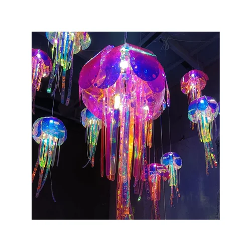 Hanging Night Club Outdoor Indoor Lighting Party Decor Illuminated Jellyfish for Christmas Festival Decorations Supplies