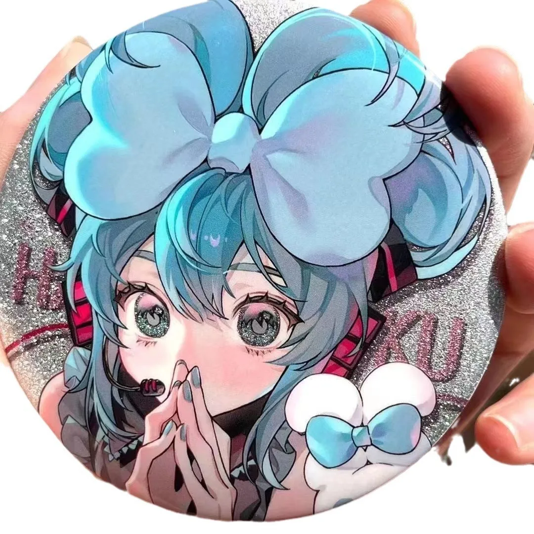 Двумерный индивидуальный значок Miku горничная двойная вспышка отражающий милый второго измерения периферийное домашнее просо Doujin