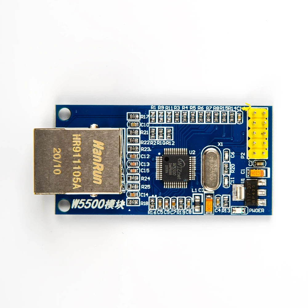W5500 Ethernet Network Module Hardware TCP IP Protocol SPI Interface 51 STM32 Microcontroller Program Over W5100