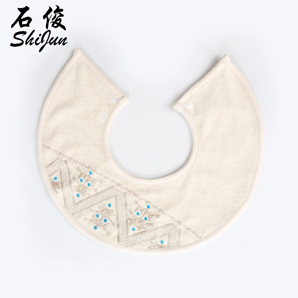 
Shijun Lovely Lace Full Circle Newborn Toddler Cotton Baby Bibs Girls ruffled Round Saliva Towel Kids Feeding Bib 