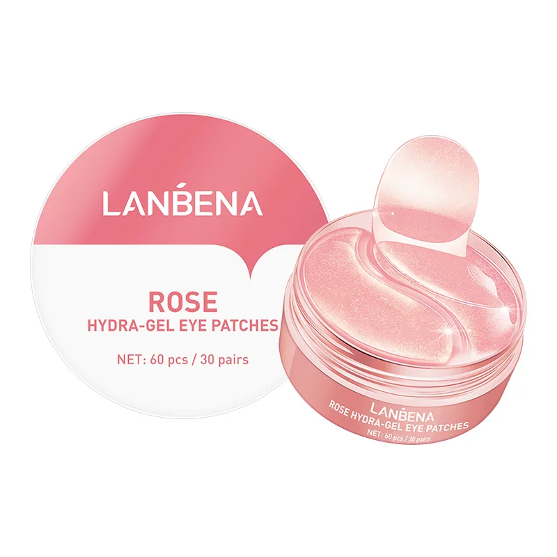 60 Pcs to Remove Eye Dark Circles Ccollagen Corea Hydrogel Mask Lady Not Reusable Rose Patches