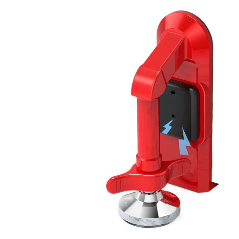 Modern Black Portable Security Door Closer Lock Door Stopper Protection Easy Installation Home Security Device for Travel