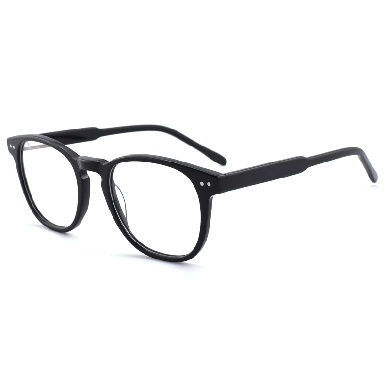 Fashion hot-sale high quality luxury designer brand acetate optical glasses frame retro rivet computer blue light glasses