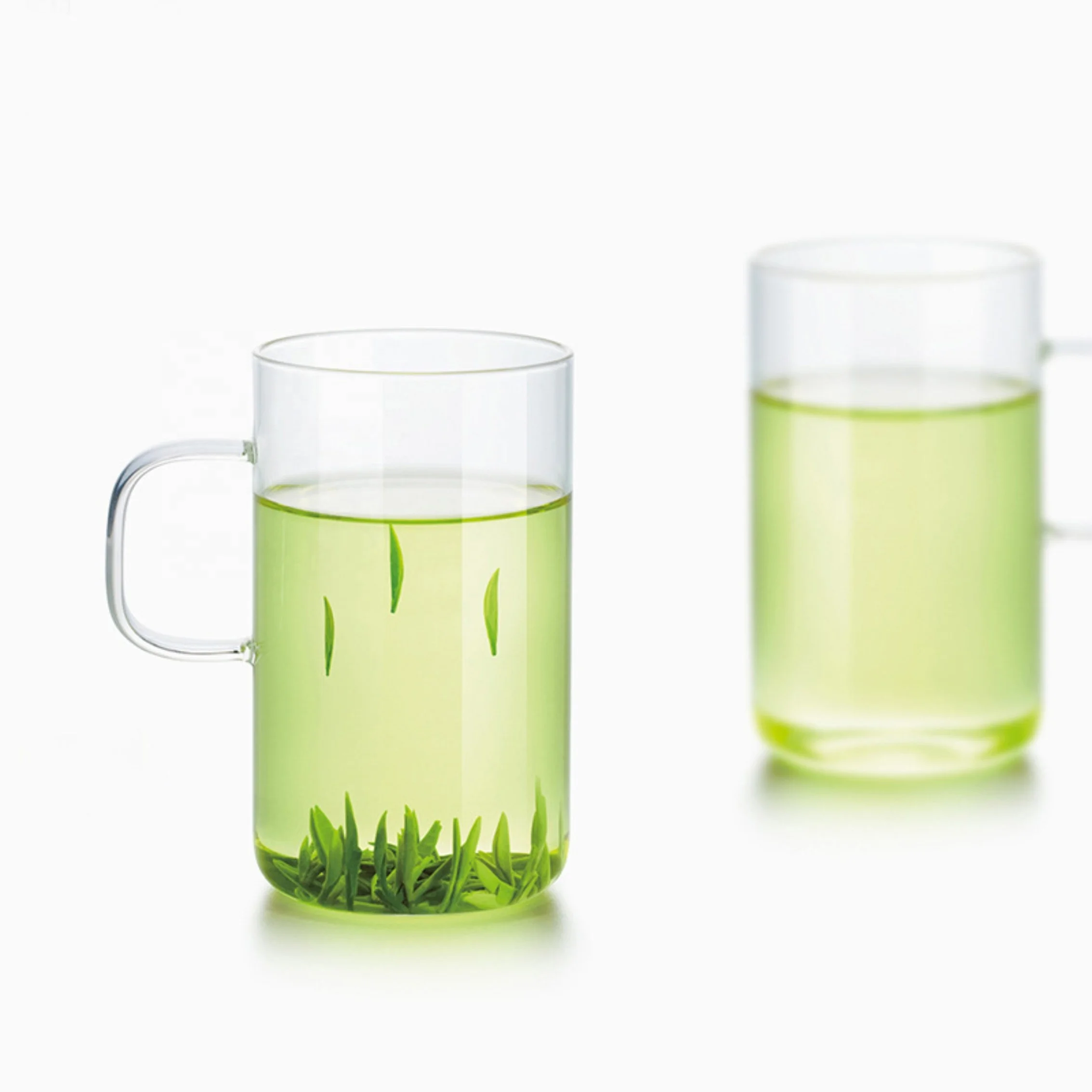 
Glass tea cup transparent glass cup tea drinking tea set household with handle heat-resistant high borosilicate material 