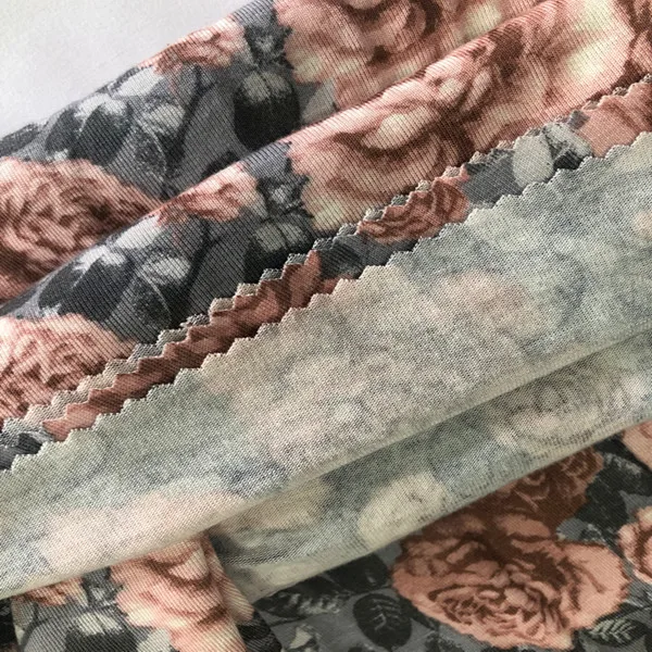 Shaoxing Textile Hot Sale Viscose Printed Spandex Fabric, Viscose Elastane Printed Fabric
