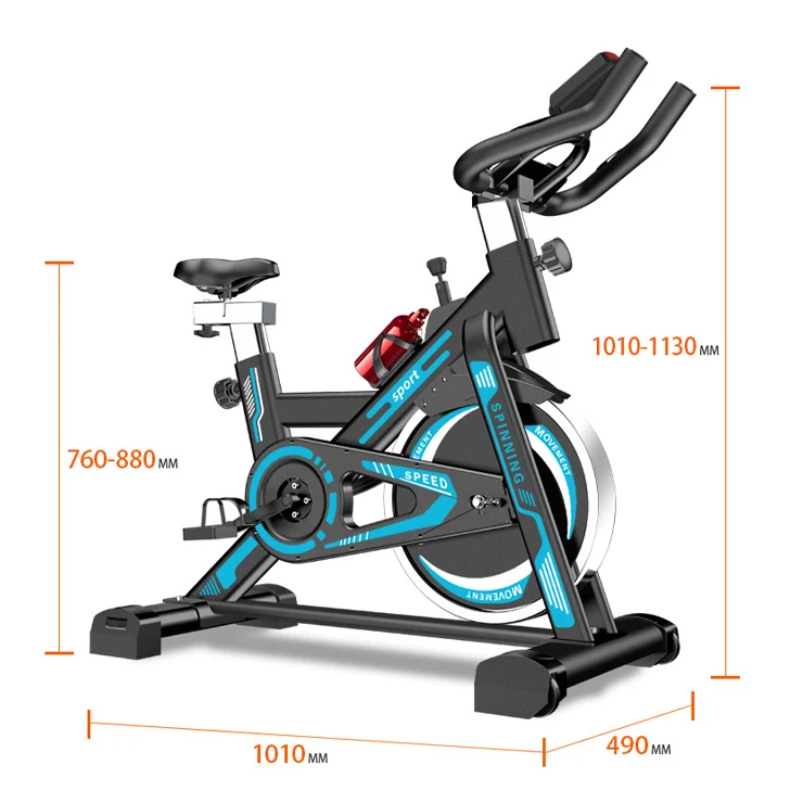 Exercise equipment can be moved to adjust the household variable speed exercise bike
