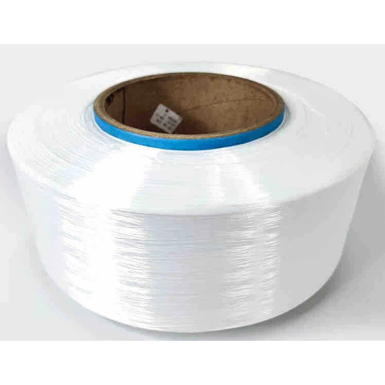 Дешевая белая полиэфирная пряжа FDY 100D 48f ткань