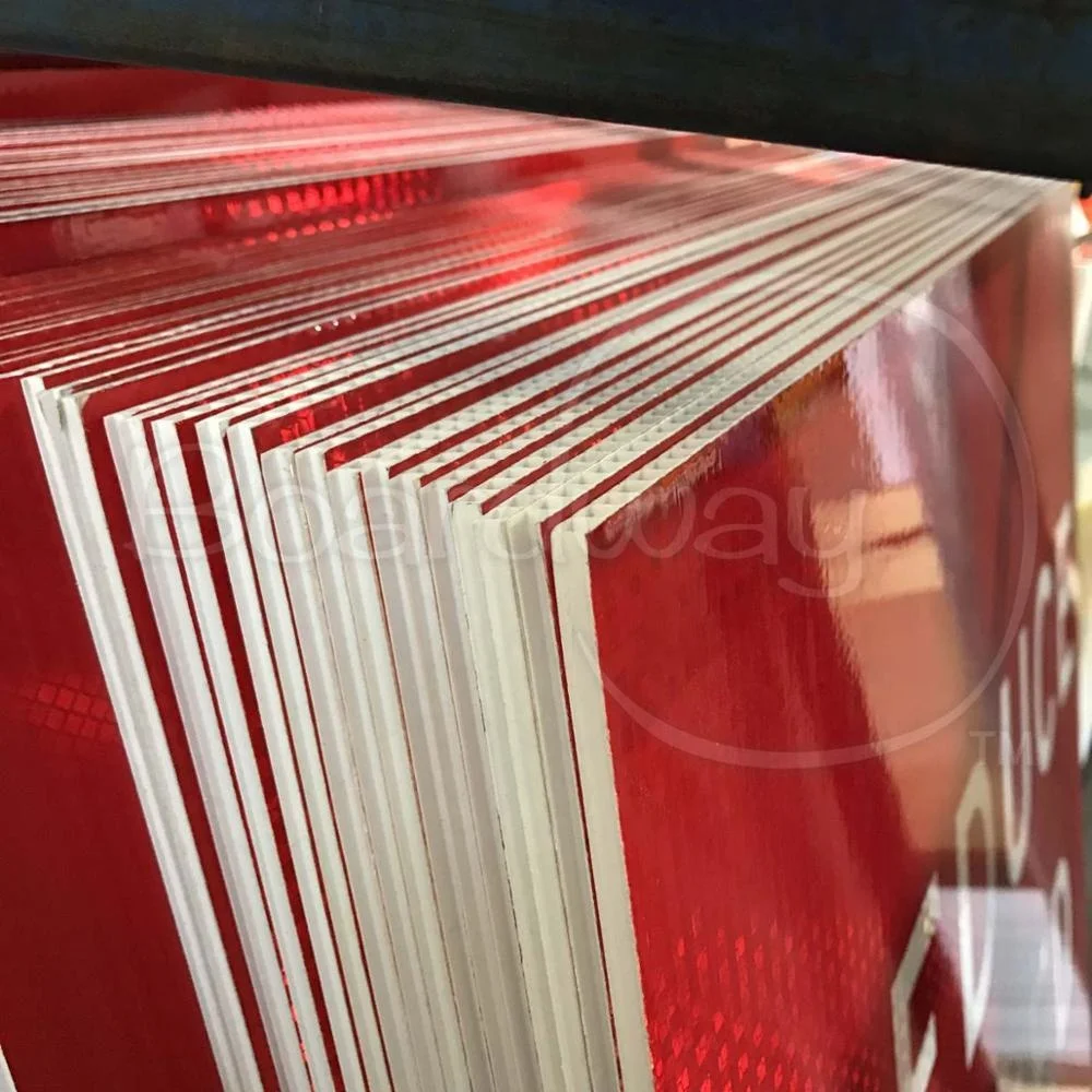 Colorful Corrugated Advertising Signs Plastic Sheet Silk-screen Printing PP hollow  sheet