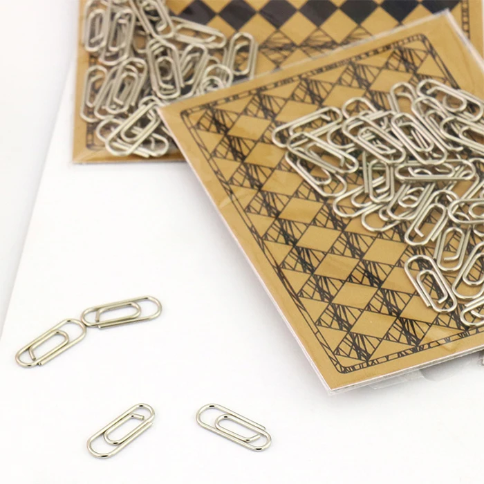 Cute Effective Office Supplies Mini 15mm Silver Color Clip Bookmark Metal Office Accessories Small Paper Clips Patchwork Clip