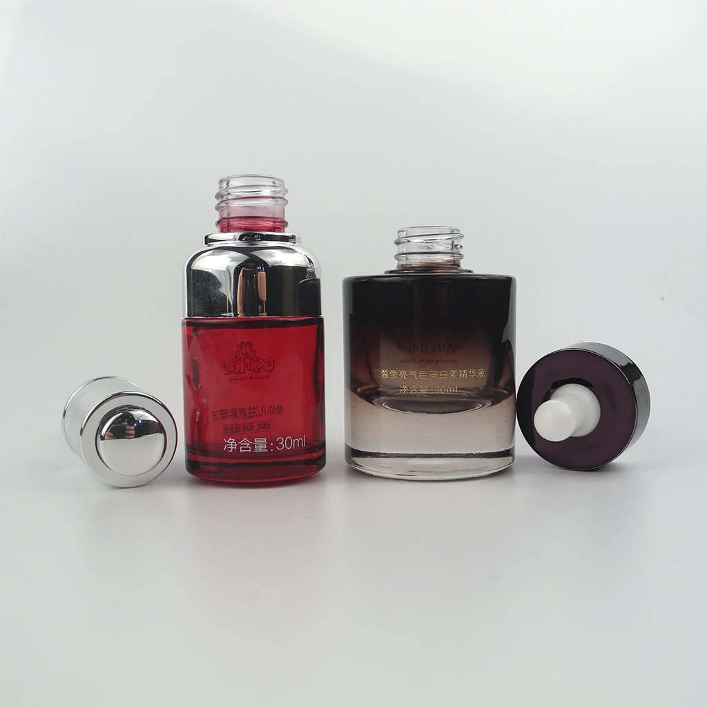 High Quality 30ml Serum Designer Essential Oils Cosmetic Dropper Glass Bottle