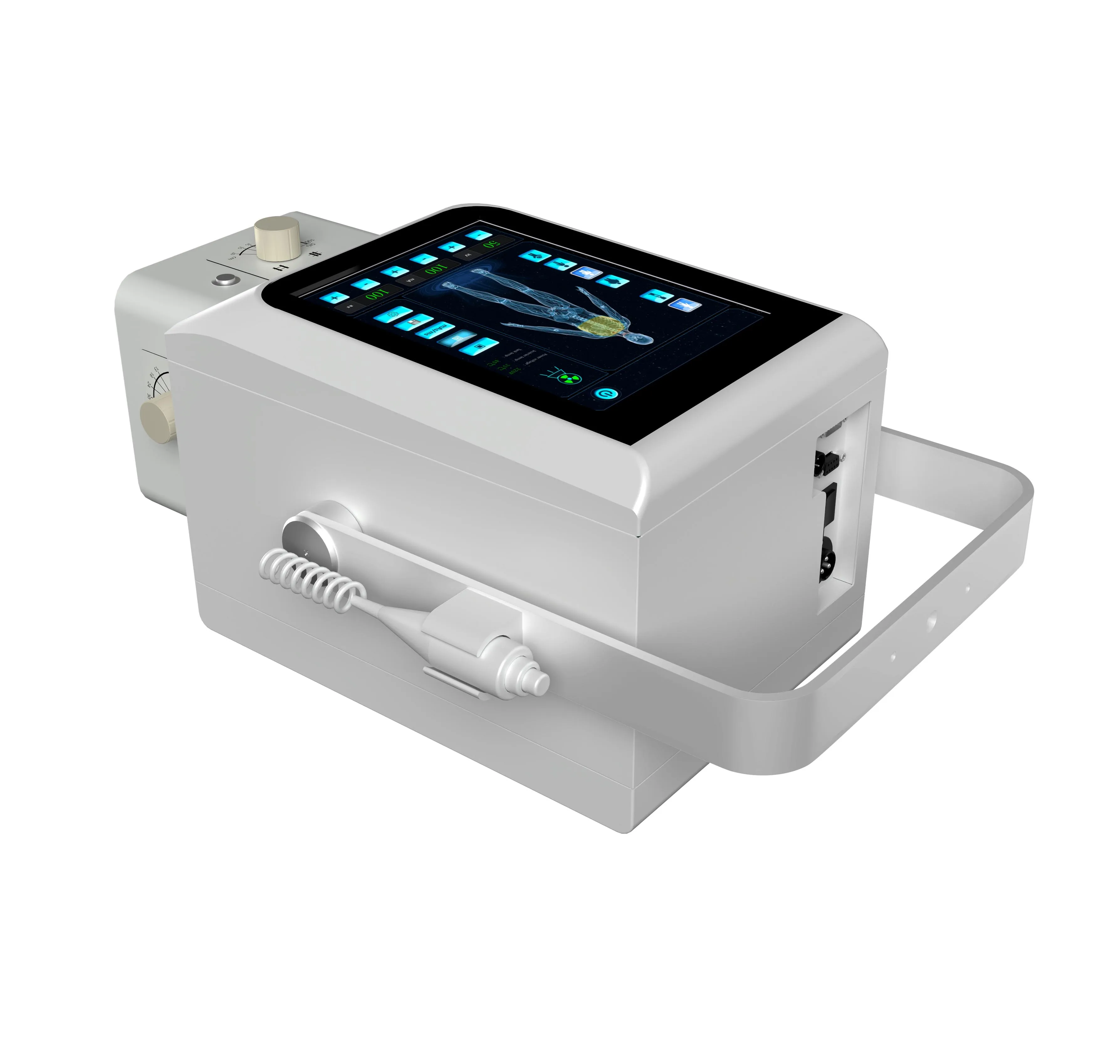 Medsinglong 10.4 Inches Touch Screen Multilingual X-ray Machine High Frequency Radiography Digital Portable Xray Machine