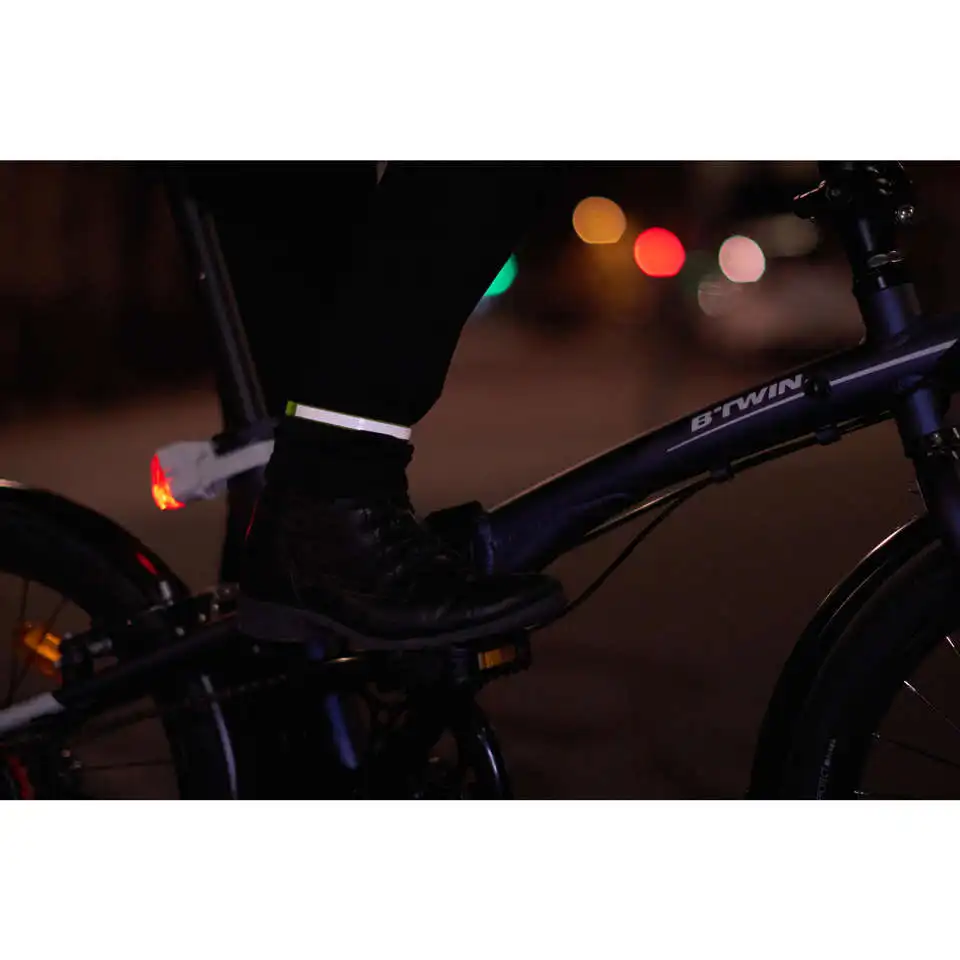 2 X Reflective Trouser Clips Safety Strips Outdoor Cycling Bicycle Pants Clip Bands