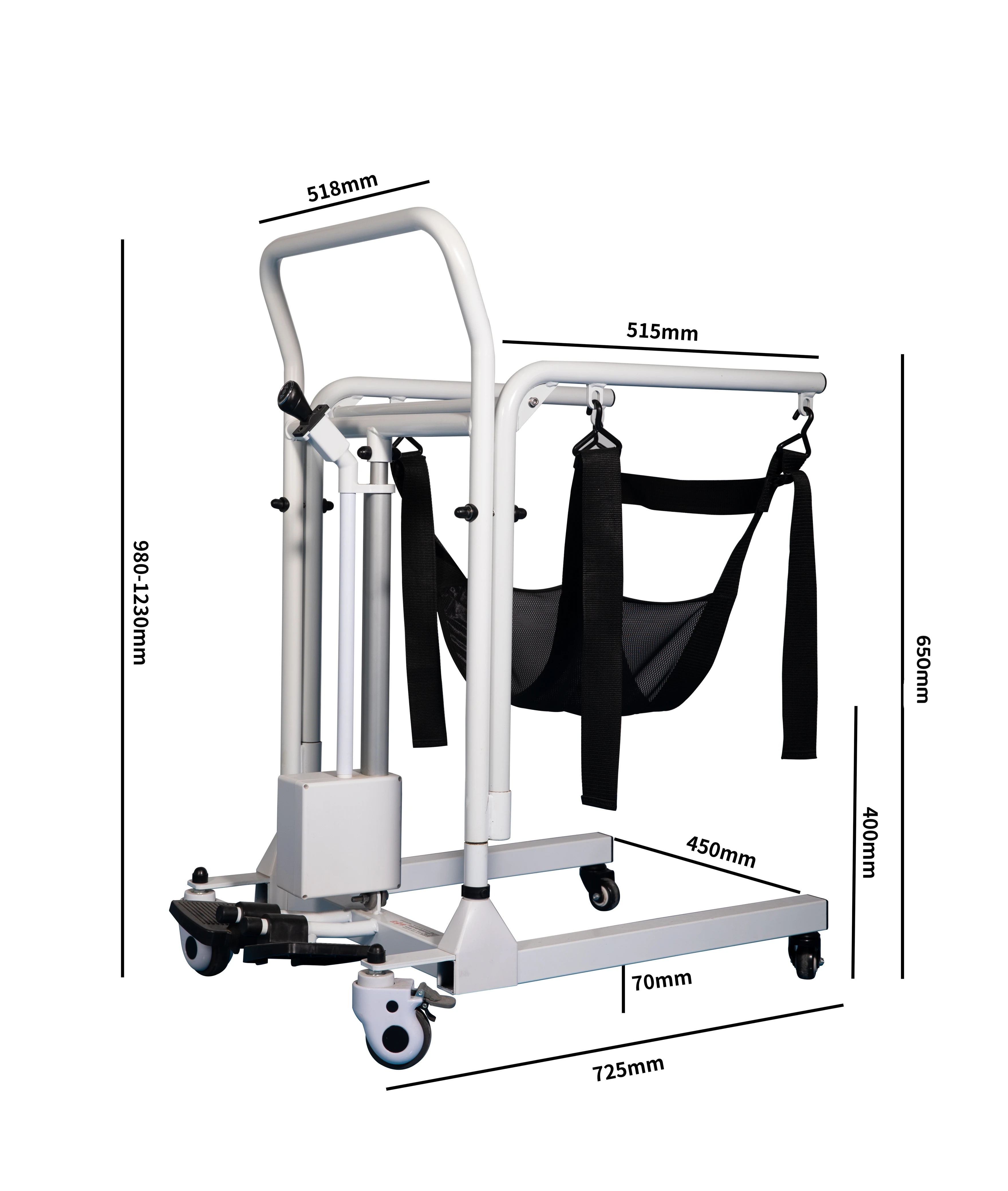 Mobile Toilet Chair with Wheels Commode Chair for Disabled Electric Lift Transfer Nursing Chair for Elderly Shower