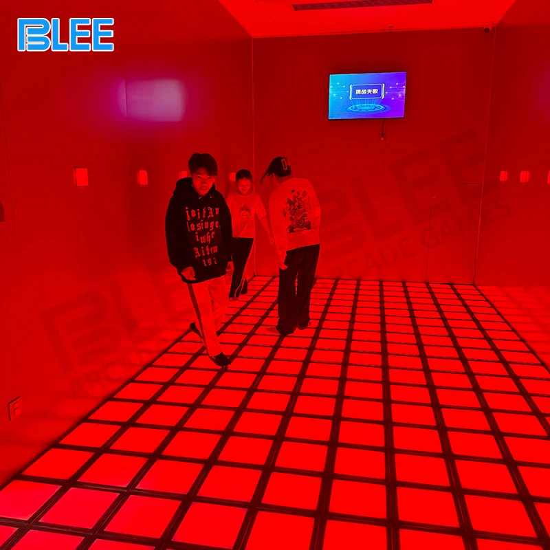 Amusement Park Interactive Projection Hopscotch Floor Activate Games Grid Led Floor Light Dance laser floor is lava game