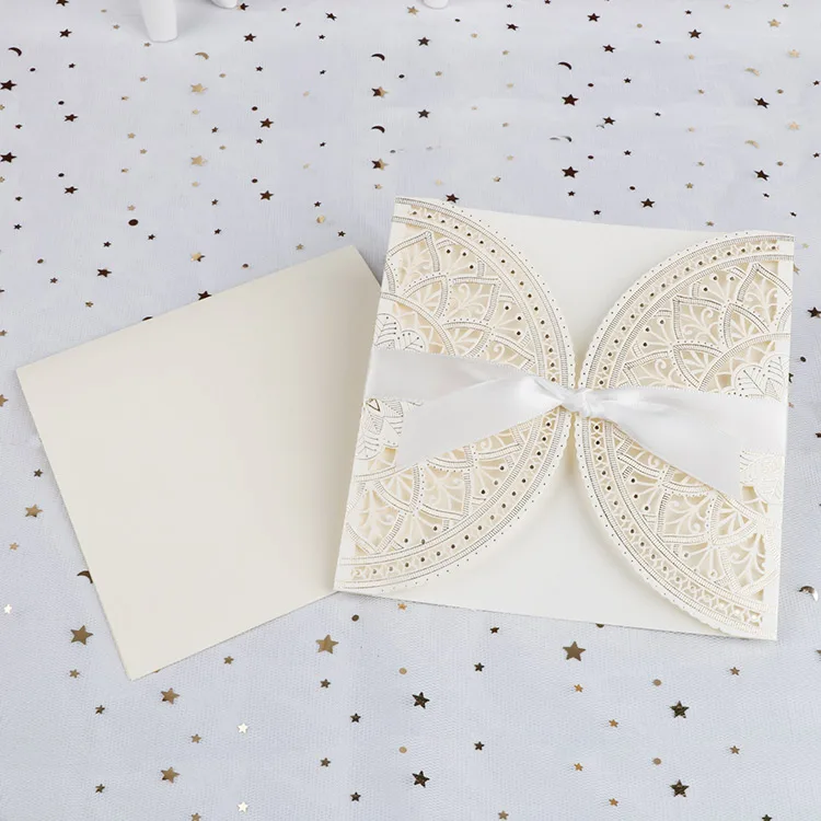 Деревенский стиль набор лазерной резки помолвка Свадебная вечеринка Свадебная пригласительная открытка