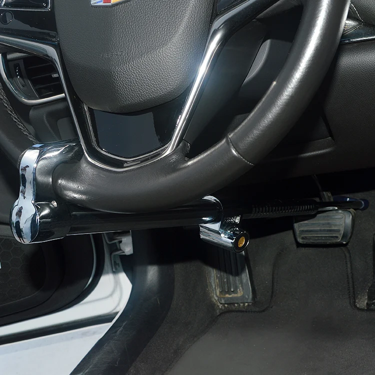 Замок на рулевое колесо автомобильный Телескопический механический Противоугонный замок на рулевое колесо автомобиля