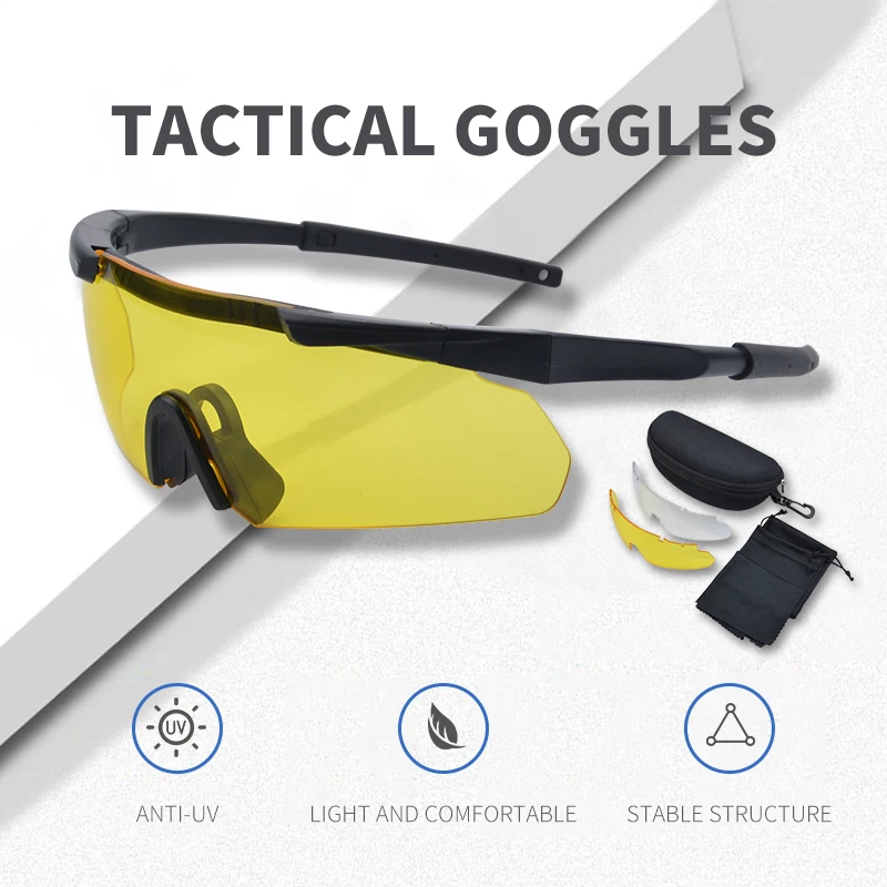 Anlorr OEM Shooting goggles hunt glasses outdoor goggles grade men cs tactical glasses
