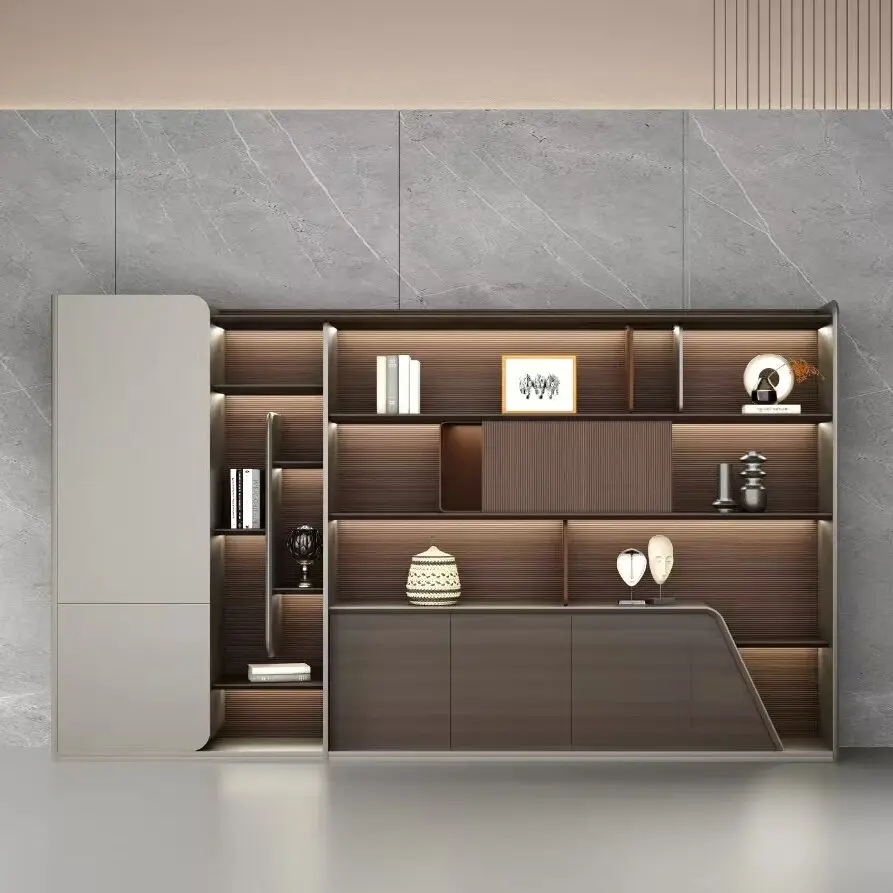 Factory Direct Customizable Steel Office Filing Cabinet Wooden Data Office Cabinet for Apartment Use