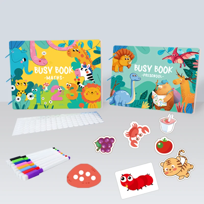 Customizable french arabic deutsch verified seller printing Educational Sensory Quiet Books busy book