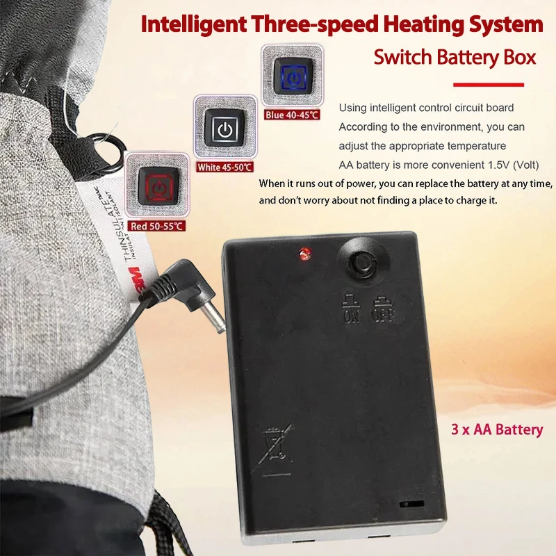 Heated Gloves Melenlt Men and women high quality heated gloves waterproof windproof heated skiing gloves