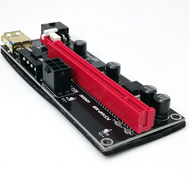 009s riser PCI Express адаптер с двойным 6 контактный molex 4 pin sata 15 разъем питания интерфейсов Золотой USB 3 0 слот конденсаторы